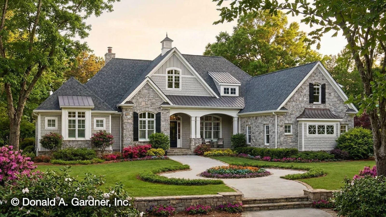 The Sarafine 4-Bedroom French Country Craftsman with Finished Basement Designed for Families with In-Laws Who Might Be Moving In Whether You Like It or Not (Floor Plan)