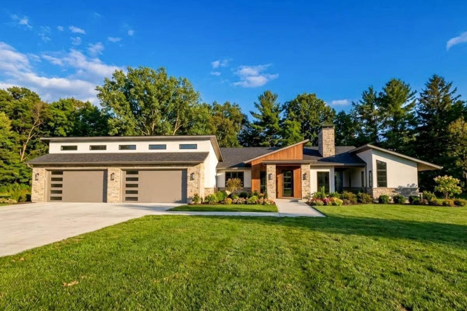 The Stonewing 3-Bedroom Contemporary Dogtrot with Covered Outdoor Living Designed for Families Who Refuse to Live in a Cookie-Cutter Subdivision (Floor Plan)