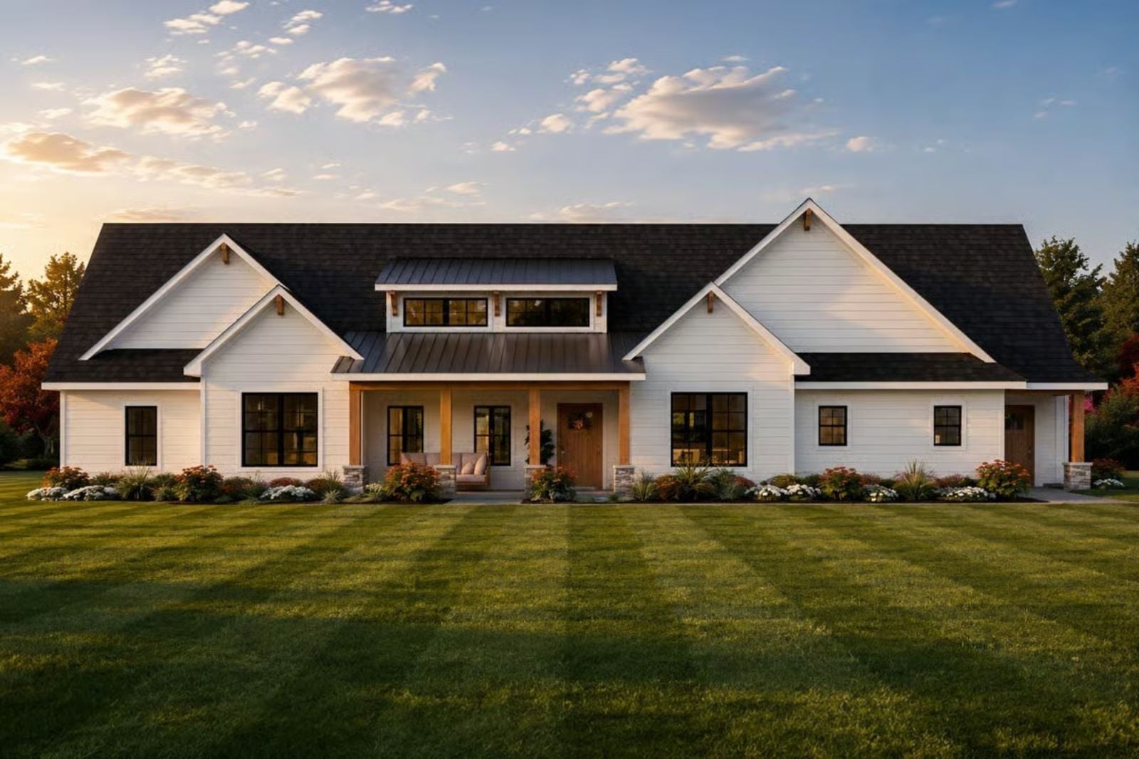 The Sunhaven 3-Bedroom Modern New American with 3-Car Garage (2,911 Sq. Ft. Floor Plan)