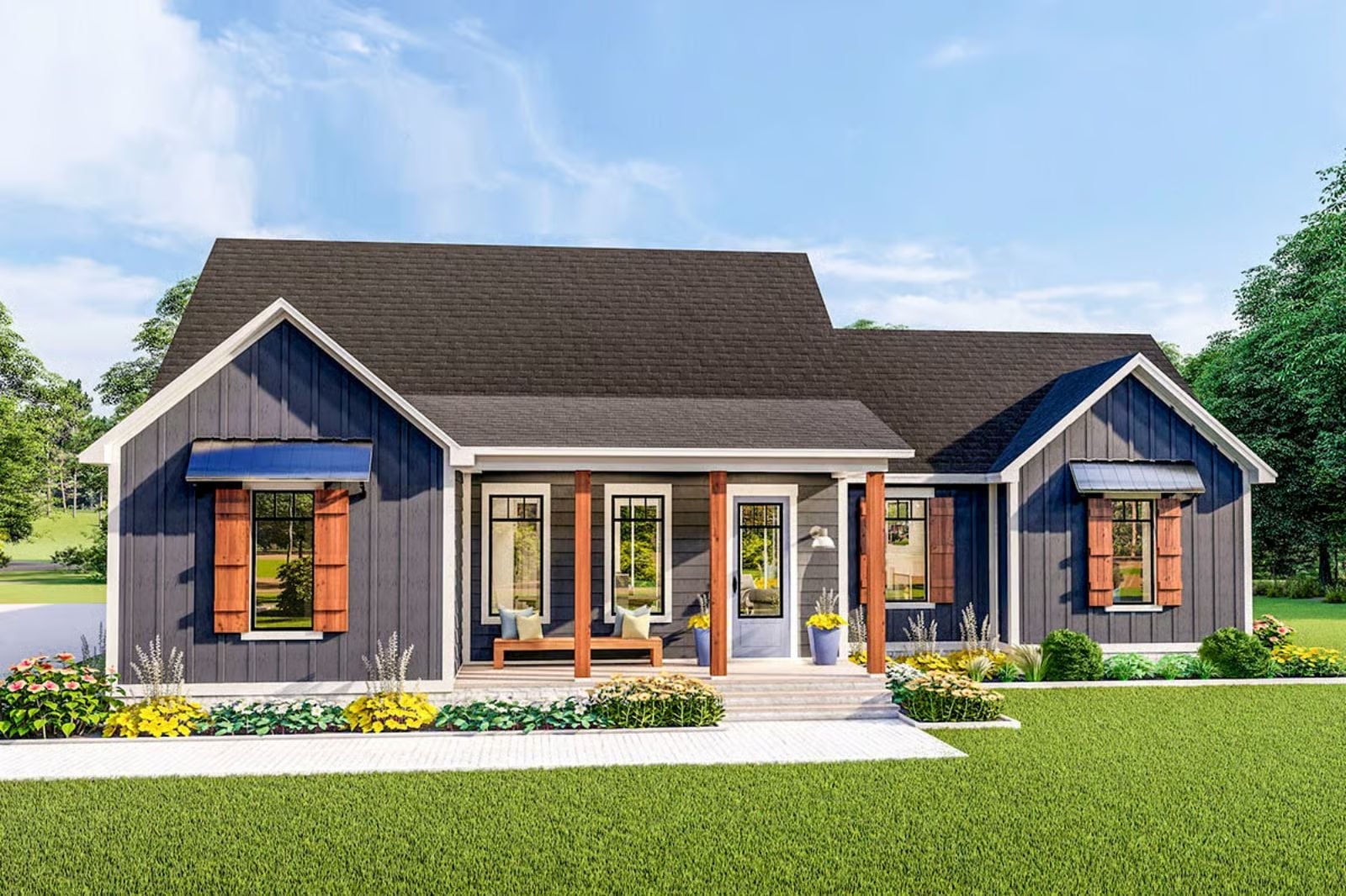 The Winslow 3-Bedroom Craftsman with Vaulted Great Room Designed for Families Who Love Open Doors and Full Tables (Floor Plan)