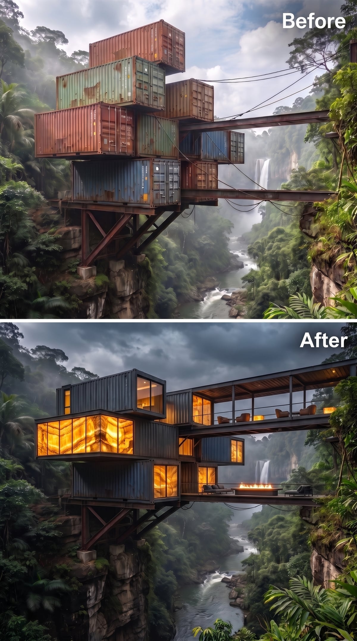 Suspended Over a Gorge, Eight Containers Become Something Worth the Trip