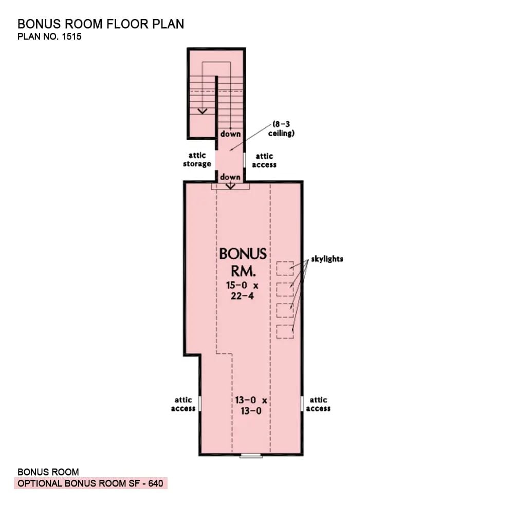 Floor Plan - Bonus Room