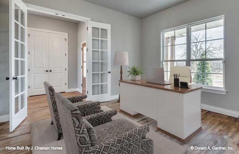 French Doors, A Wood-Top Desk, and Zero Excuses to Miss a Deadline