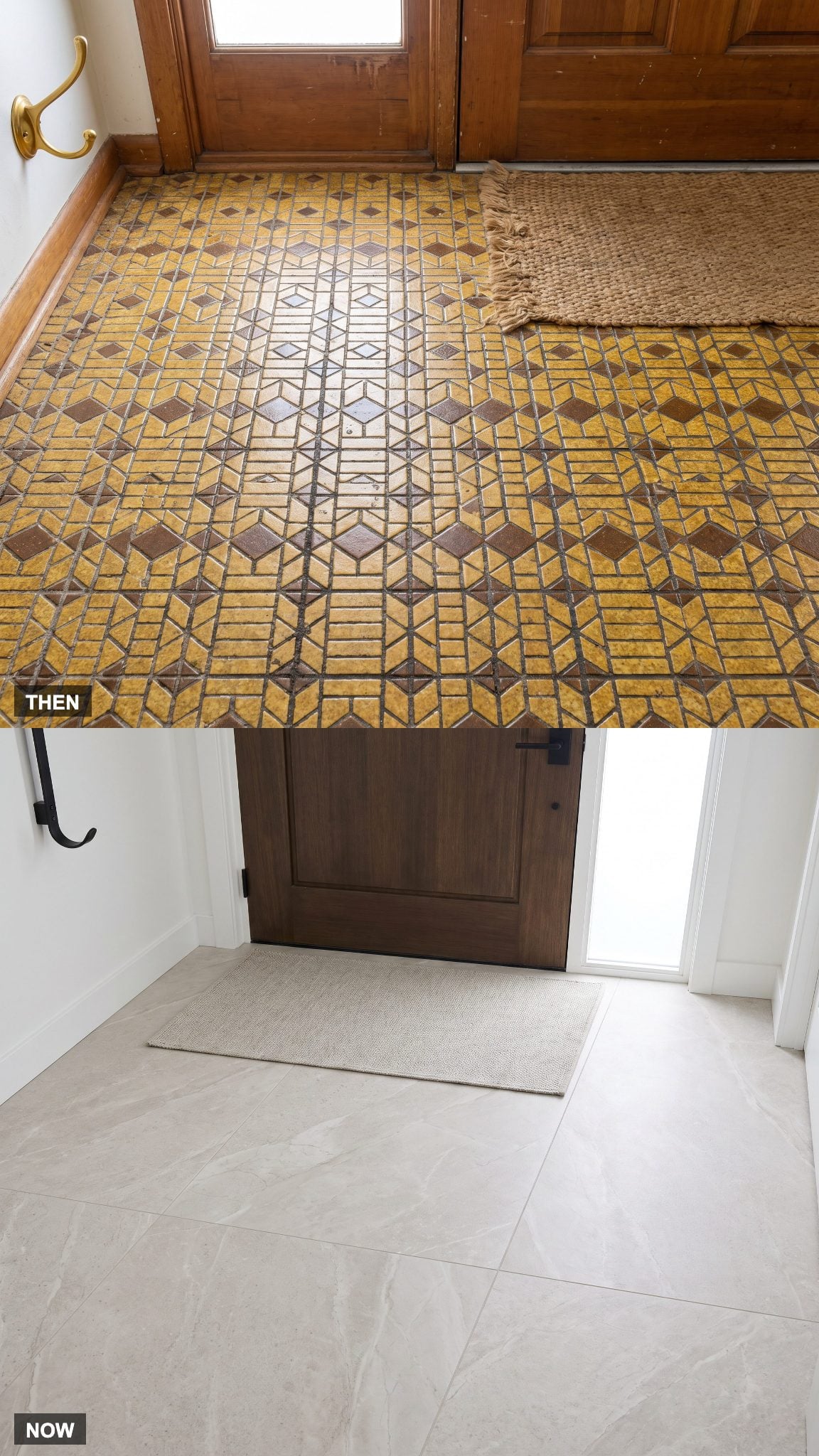 Tiny Mosaic Tile Gives Way to Oversized Slabs