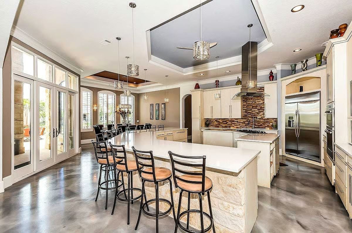 Polished Concrete and Stone Do the Heavy Lifting Here