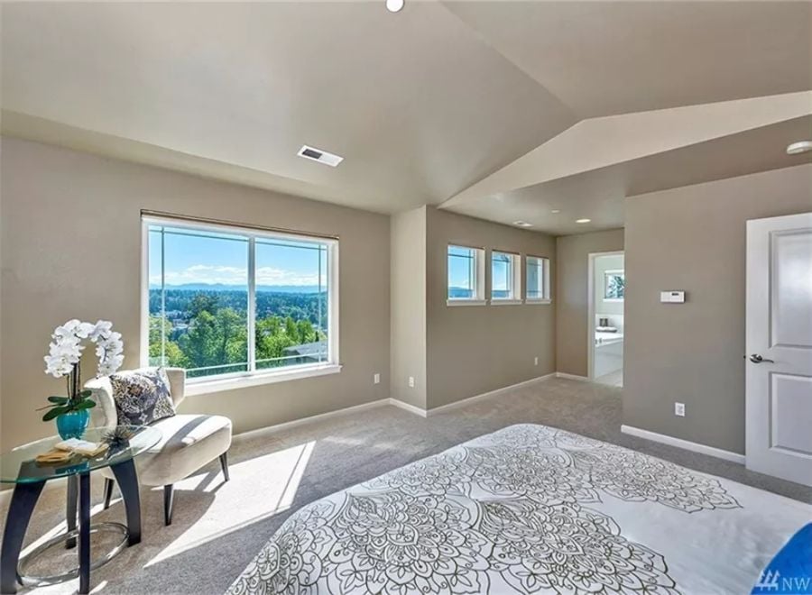 Vaulted Master Suite Frames a Panoramic View You'd Expect From a Much Pricier Zip Code