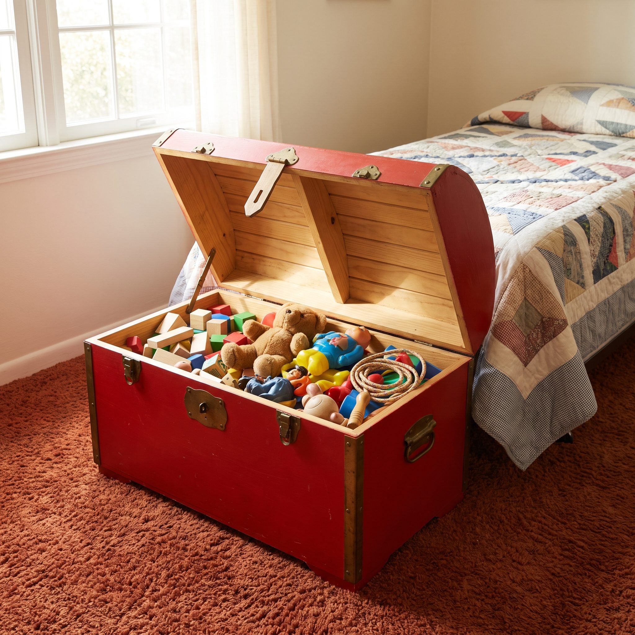 A Toy Chest at the Foot of the Bed for About $45