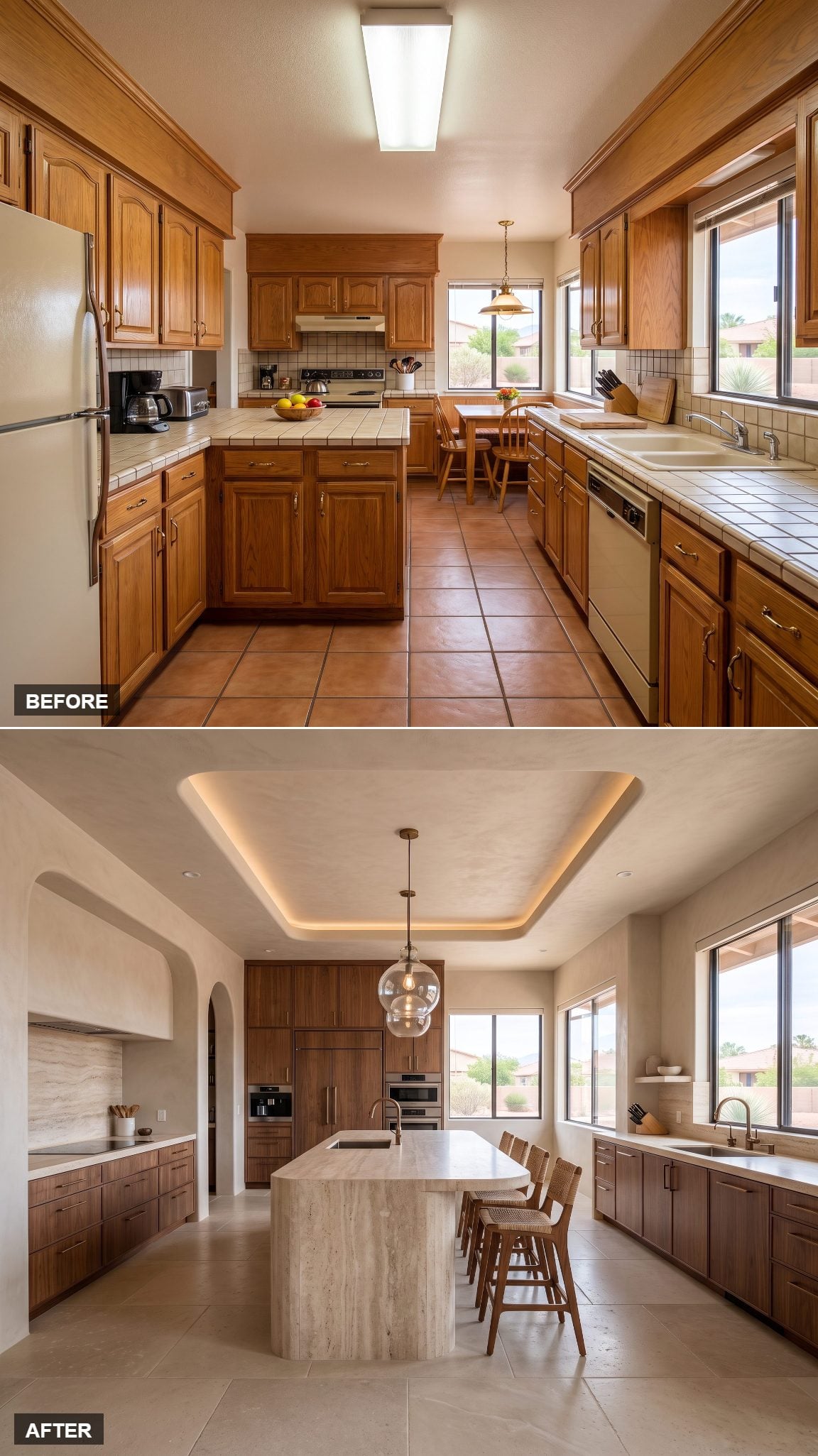 Travertine Southwest Minimalism, Stripped to the Essentials