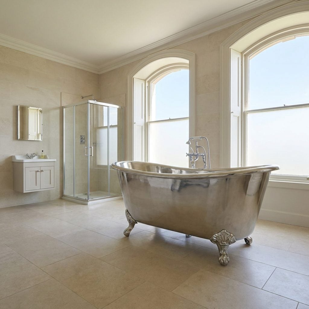 A Trophy Tub That Ate the Shower, the Vanity, and All Your Storage