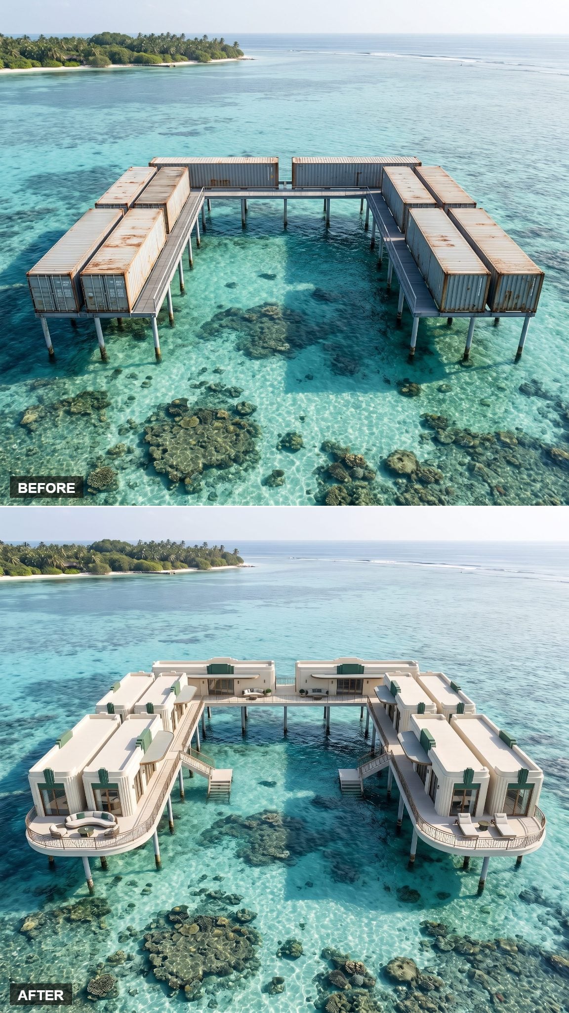 Tropical Art Deco Goes to Sea
