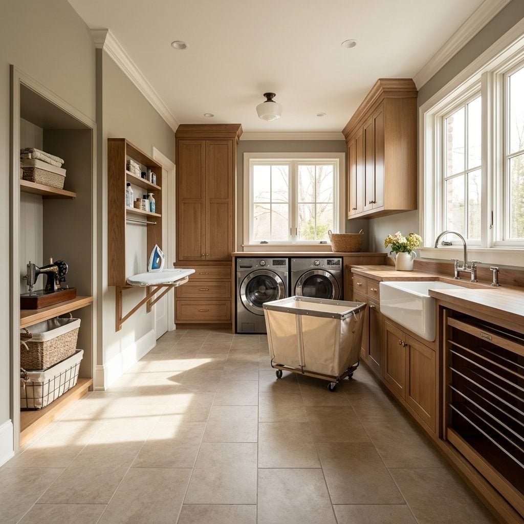 The True Utility Room Built for Washing, Drying, Ironing, Mending and Cleanup