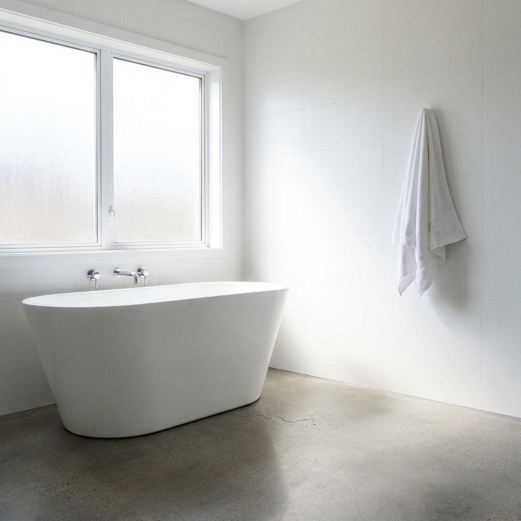 The Tub Marooned Across a Wet, Slippery Floor From the Nearest Towel
