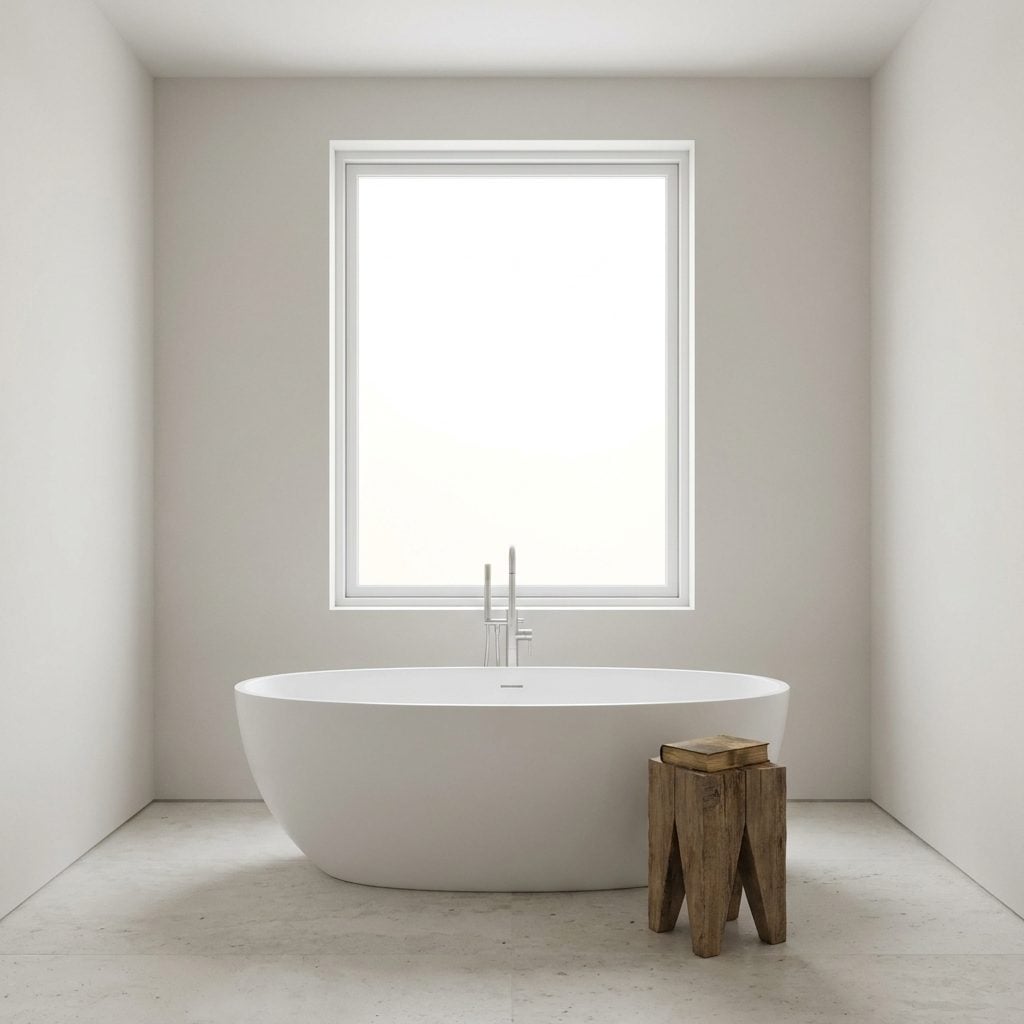 The Tub That's Almost Centered Under the Window (But Not Quite)
