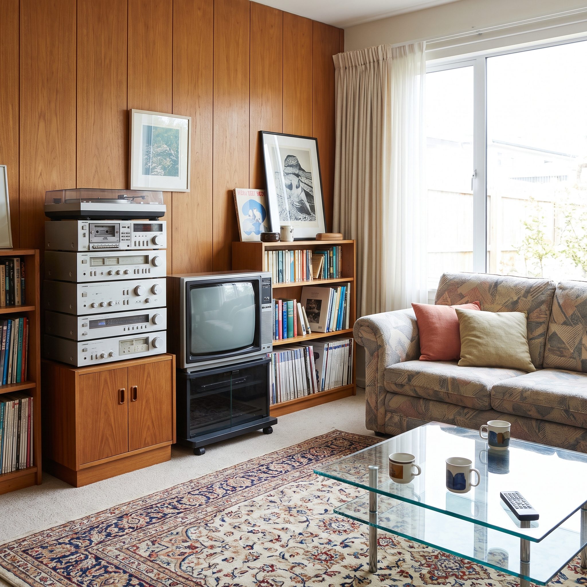 The Turntable and Cassette Deck Stacked With the Rest: Roughly $200 Together