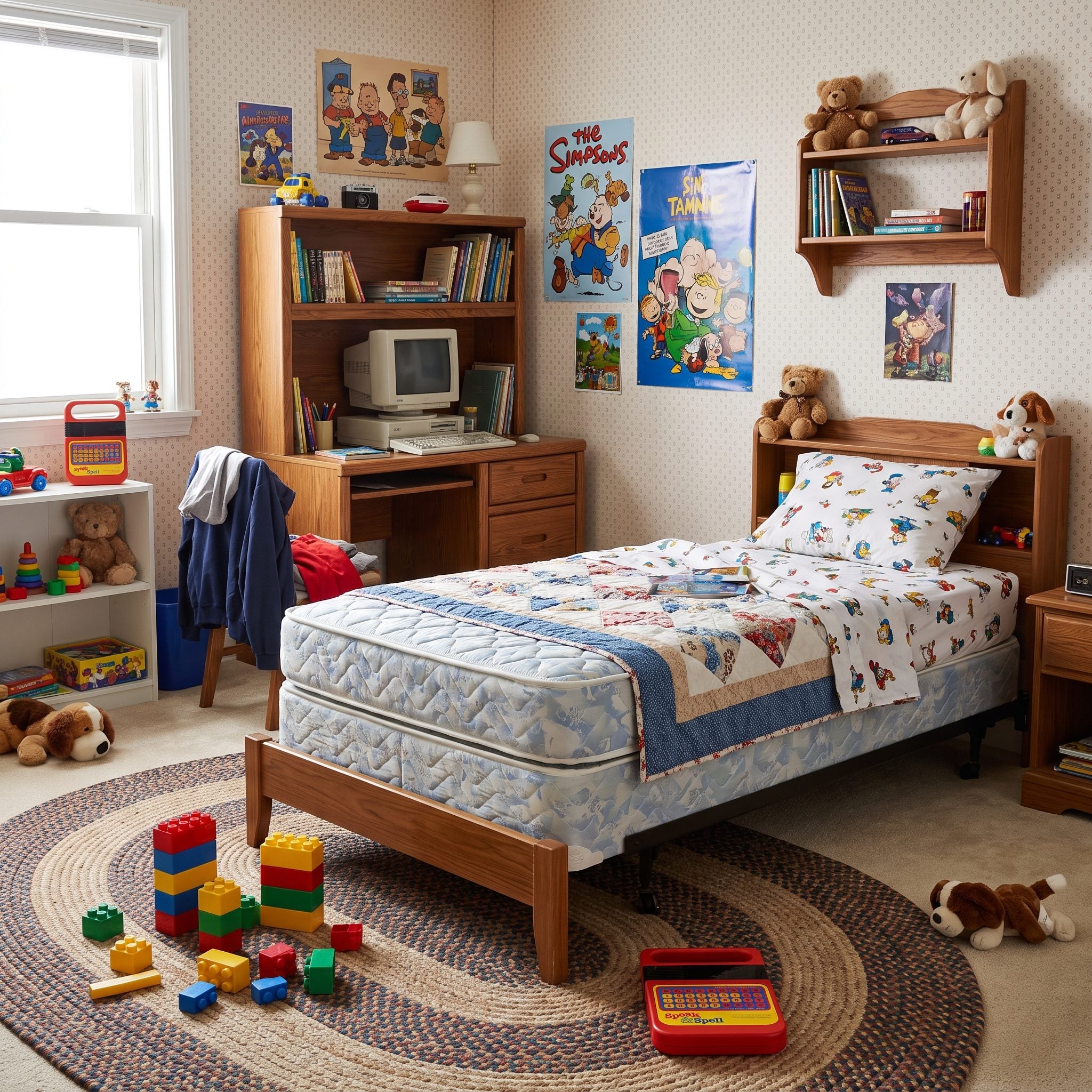 Twin Mattress and Box Spring: About $80 for the Set