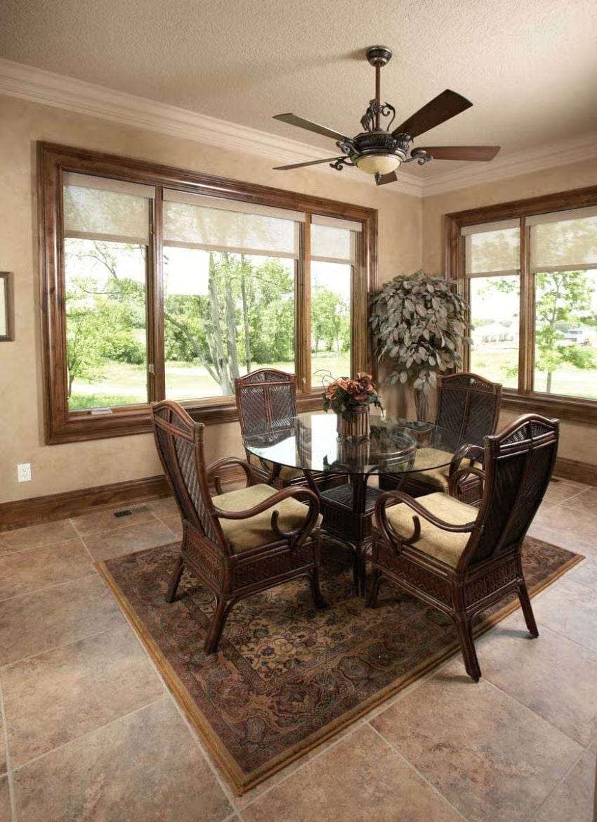 Rattan Wingbacks and a Glass Top Table Built for Long, Slow Mornings