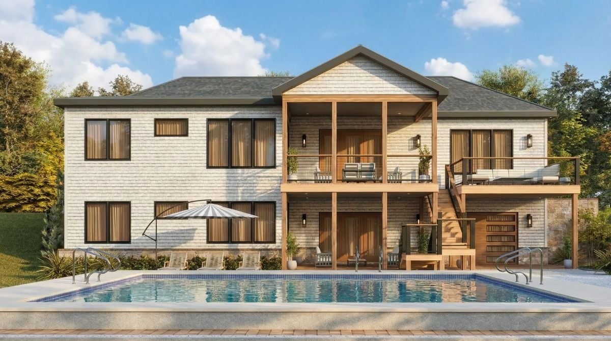 Covered Upper Deck, Walkout Patio, Pool — Built for Real Outdoor Living