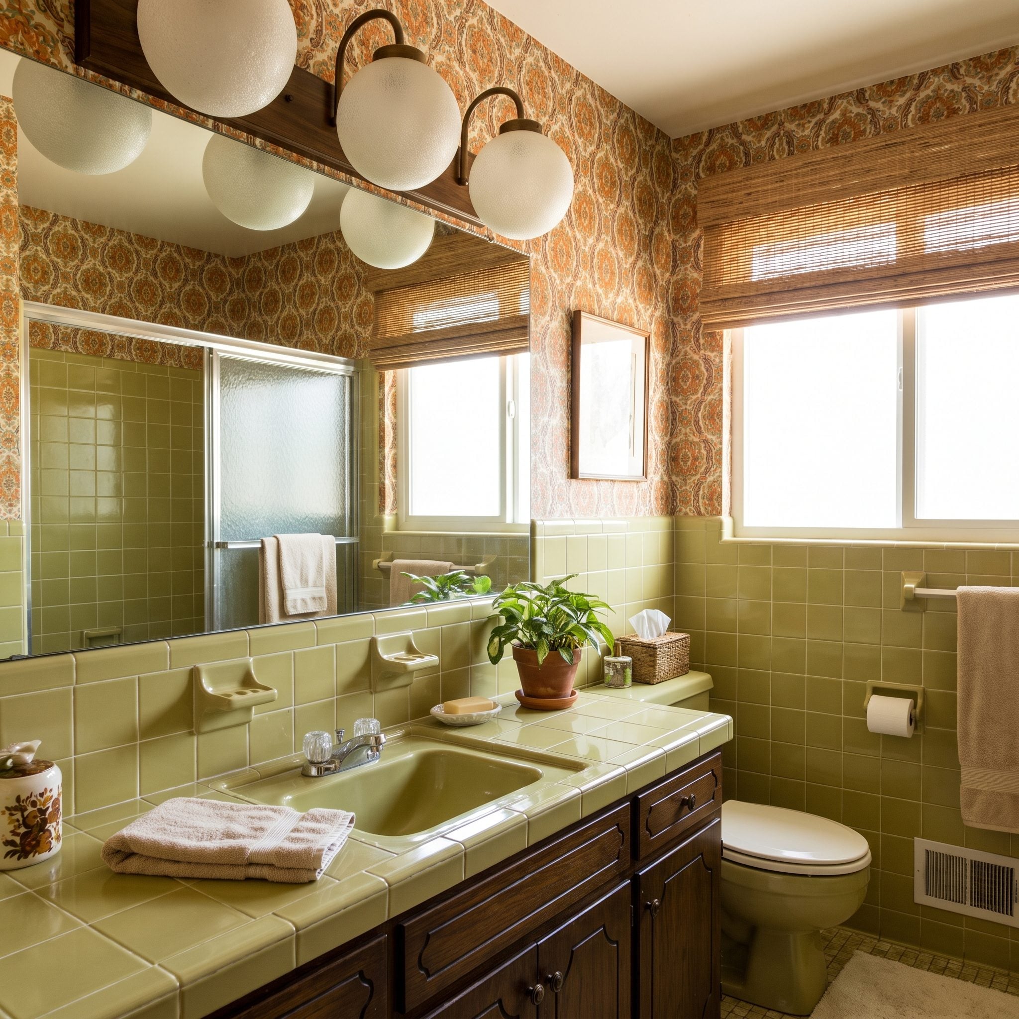 The Vanity Light Bar or Globe Fixtures Above the Mirror: About $20