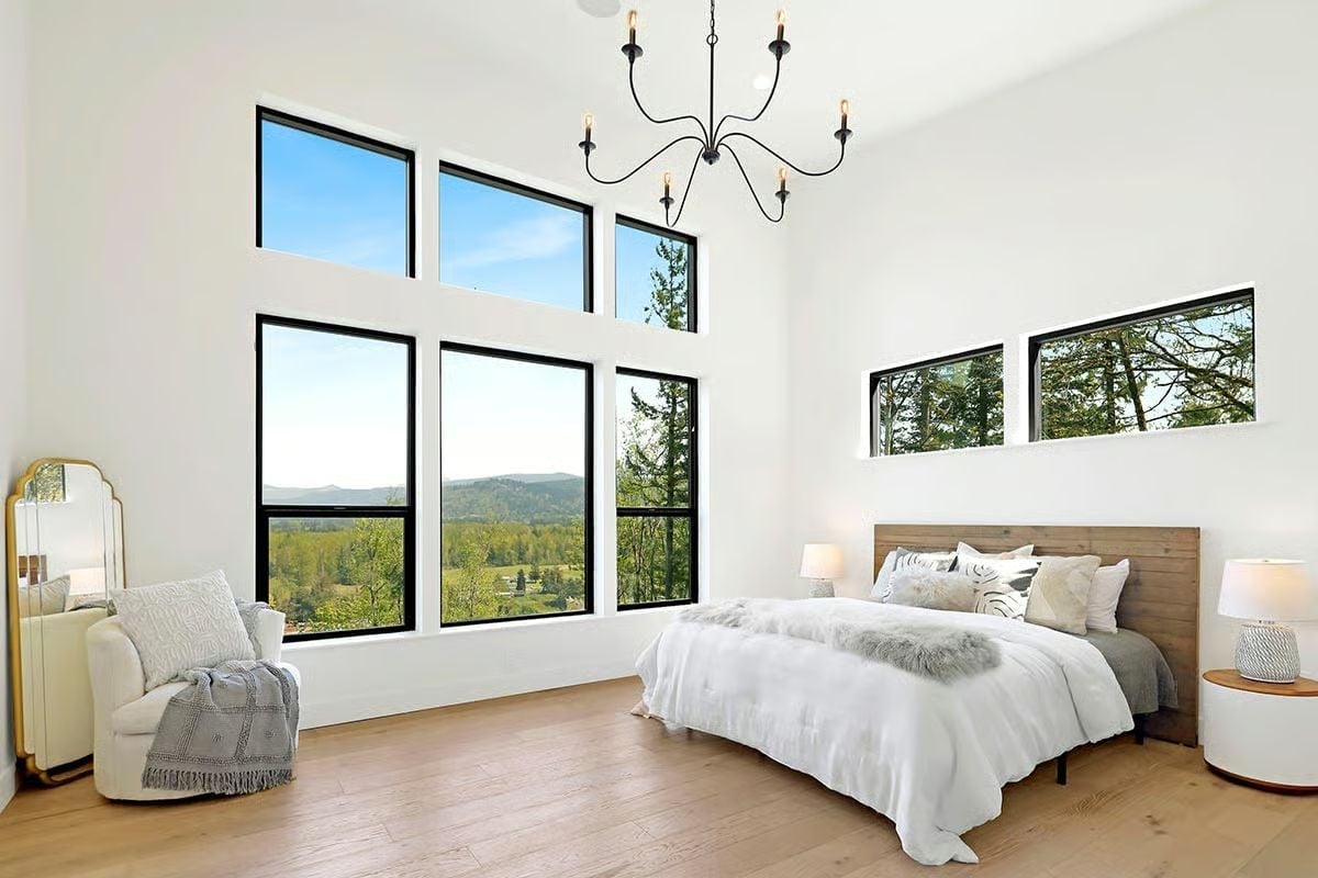 Vaulted Bedroom Where the Mountain View Wakes You Up First