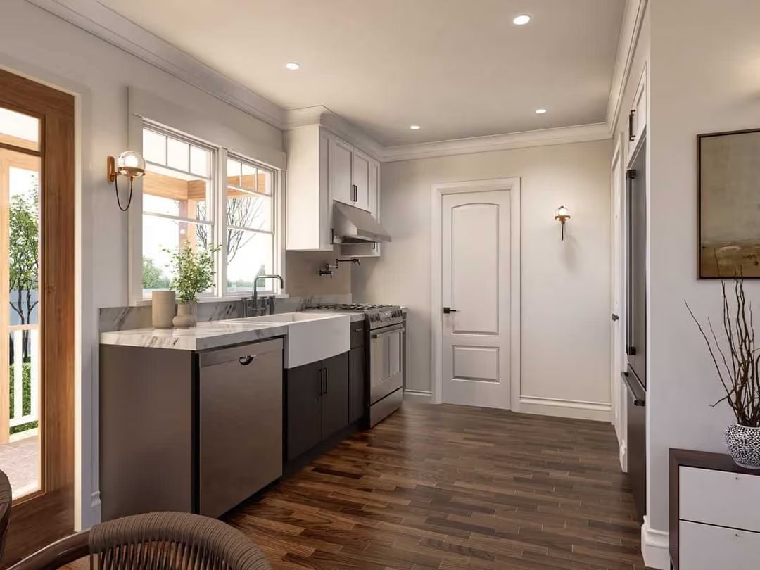 Farmhouse Sink, Marble Counters, and Cabinet Colors That Actually Commit