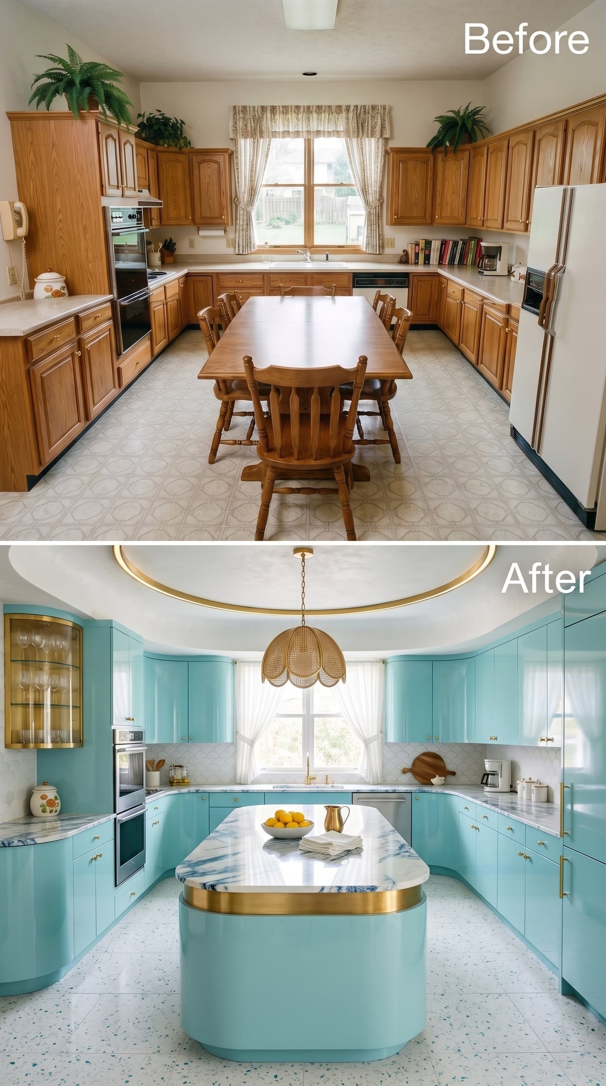 Aqua Lacquer, Marble Veining, and Gold That Knows Exactly Where to Stop