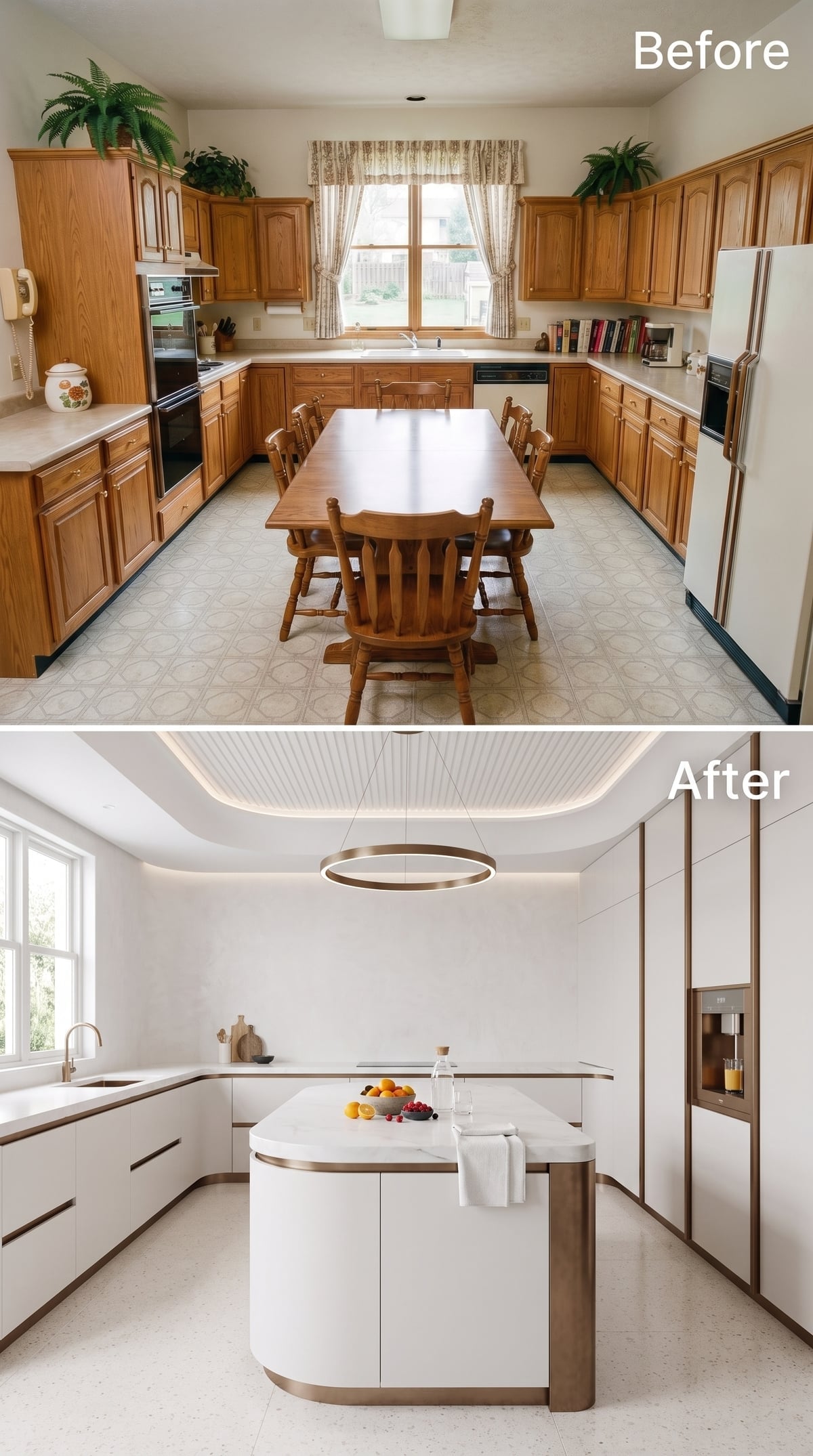 Ivory Lacquer, Bronze Trim, and a Coffered Ceiling That Pulls the Room Together