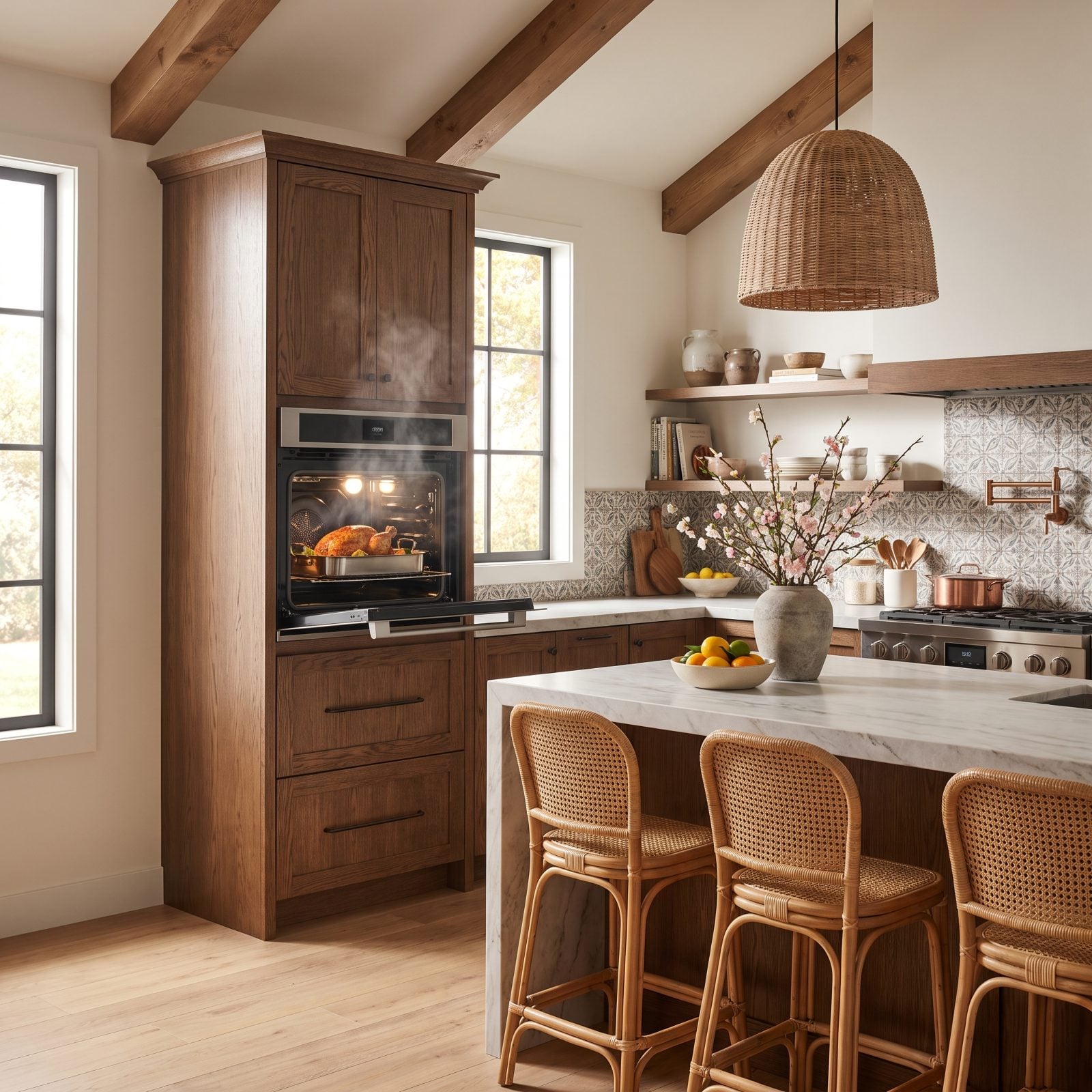 A Wall Oven at a Height That Saves Your Back