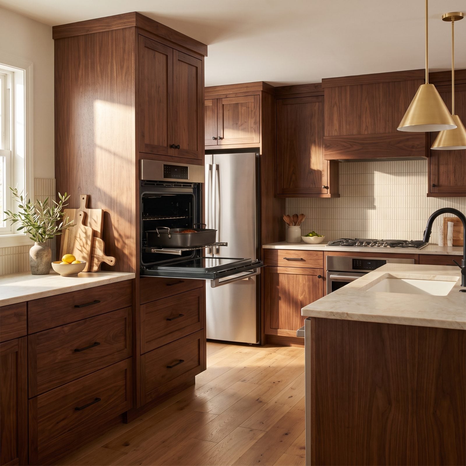 Wall Ovens Installed at a Comfortable Standing Height