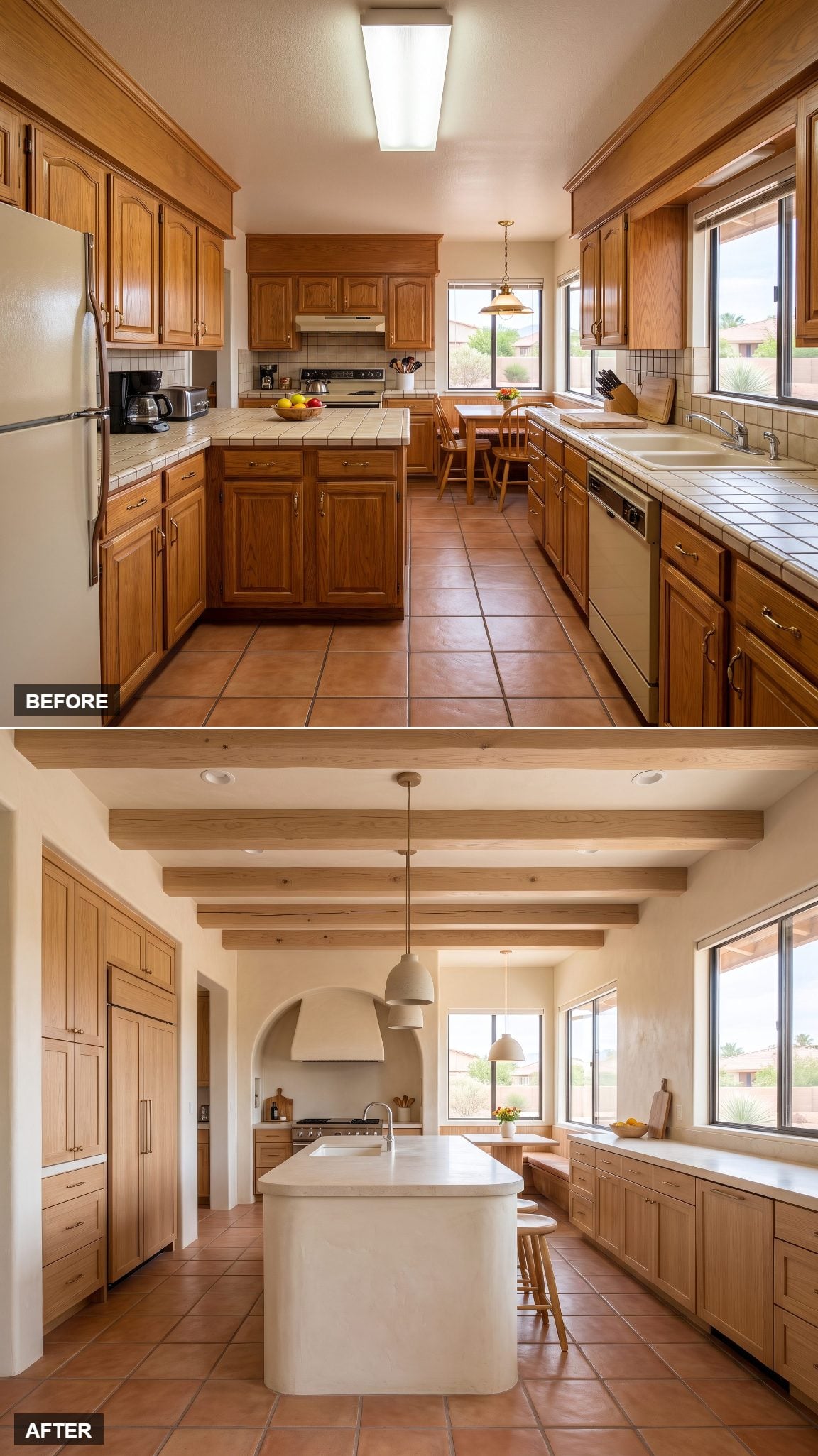 Warm Adobe Contemporary, Hand-Troweled and Grounded