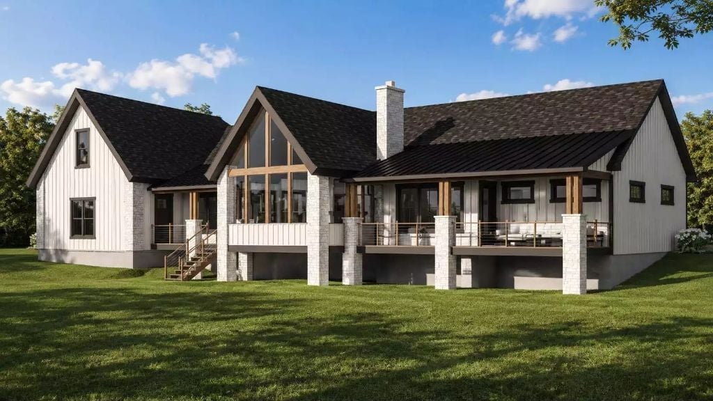 Raised Decks, Wood Accents, and Board-and-Batten Siding Built for the Long Haul