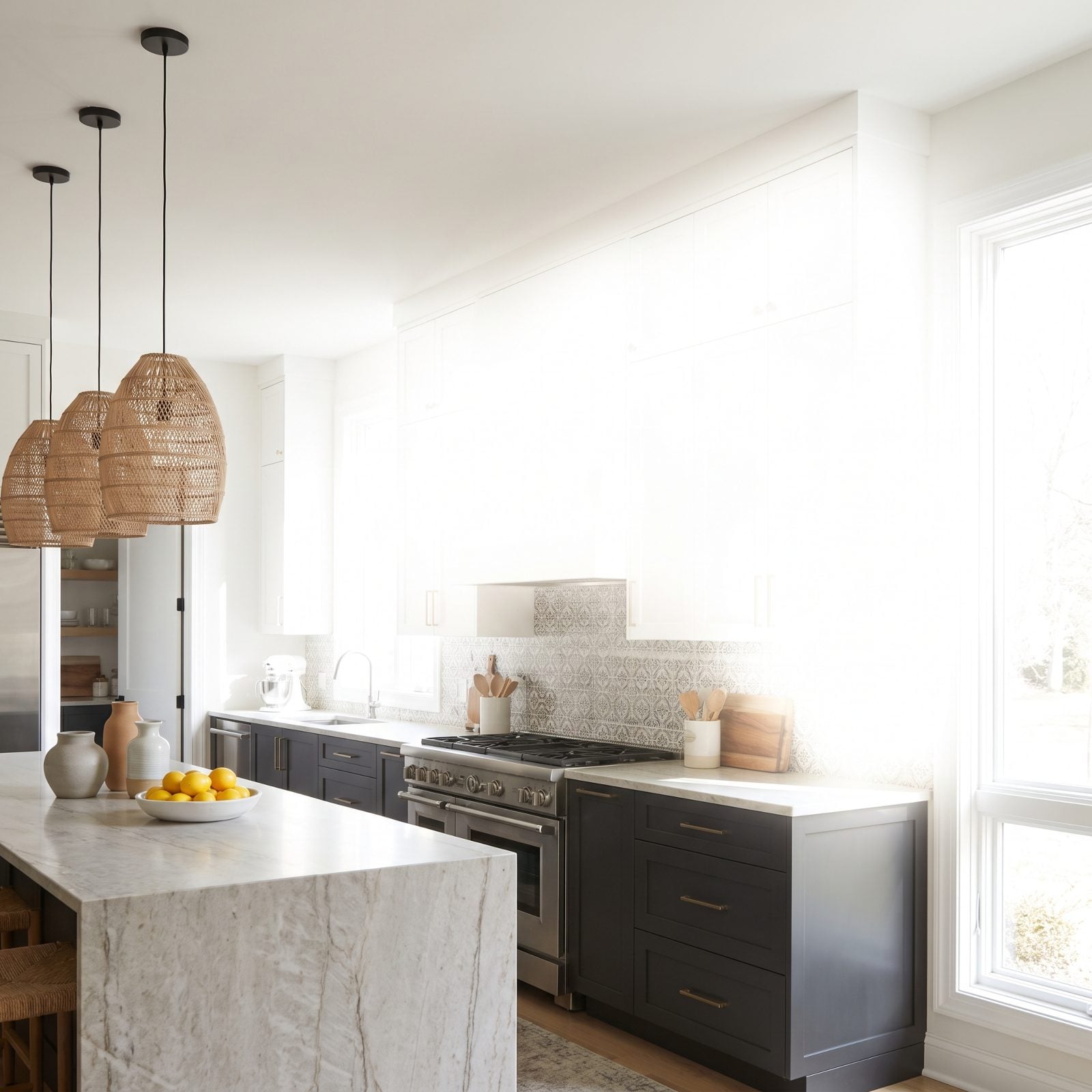 White Cabinetry Washed Out by Harsh Southern Sun