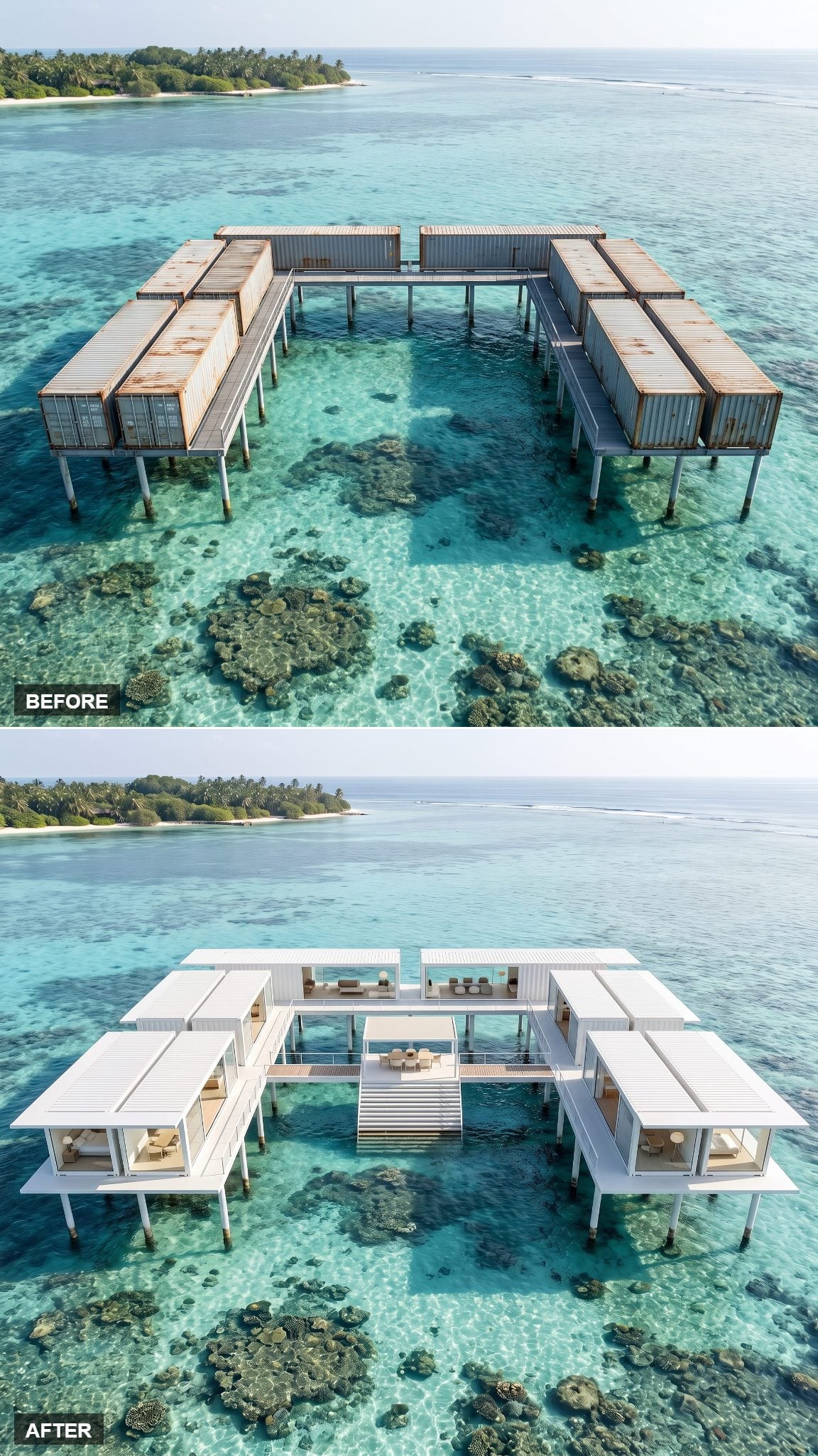 The White Pavilion That Erases Every Trace of the Container