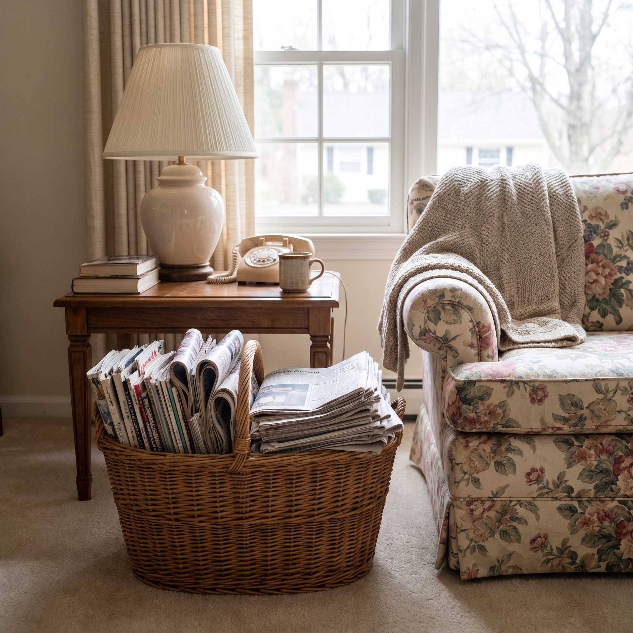 The Wicker Basket for Magazines and Newspapers, About $8 to $25