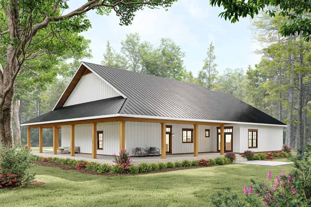 Wraparound Porch Built Wide Enough to Actually Use