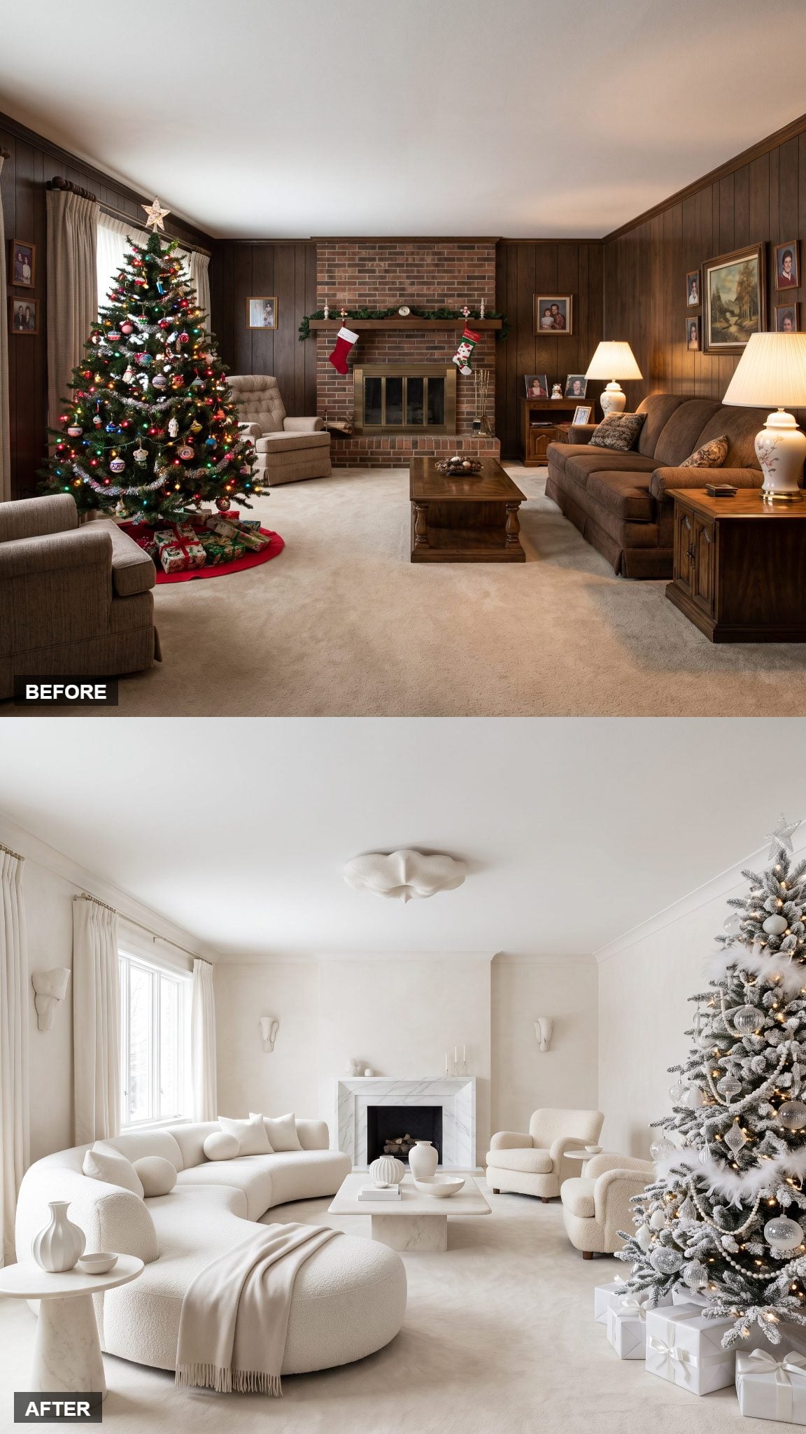 Winter-White Sanctuary in Ivory, Boucle, and Crystal