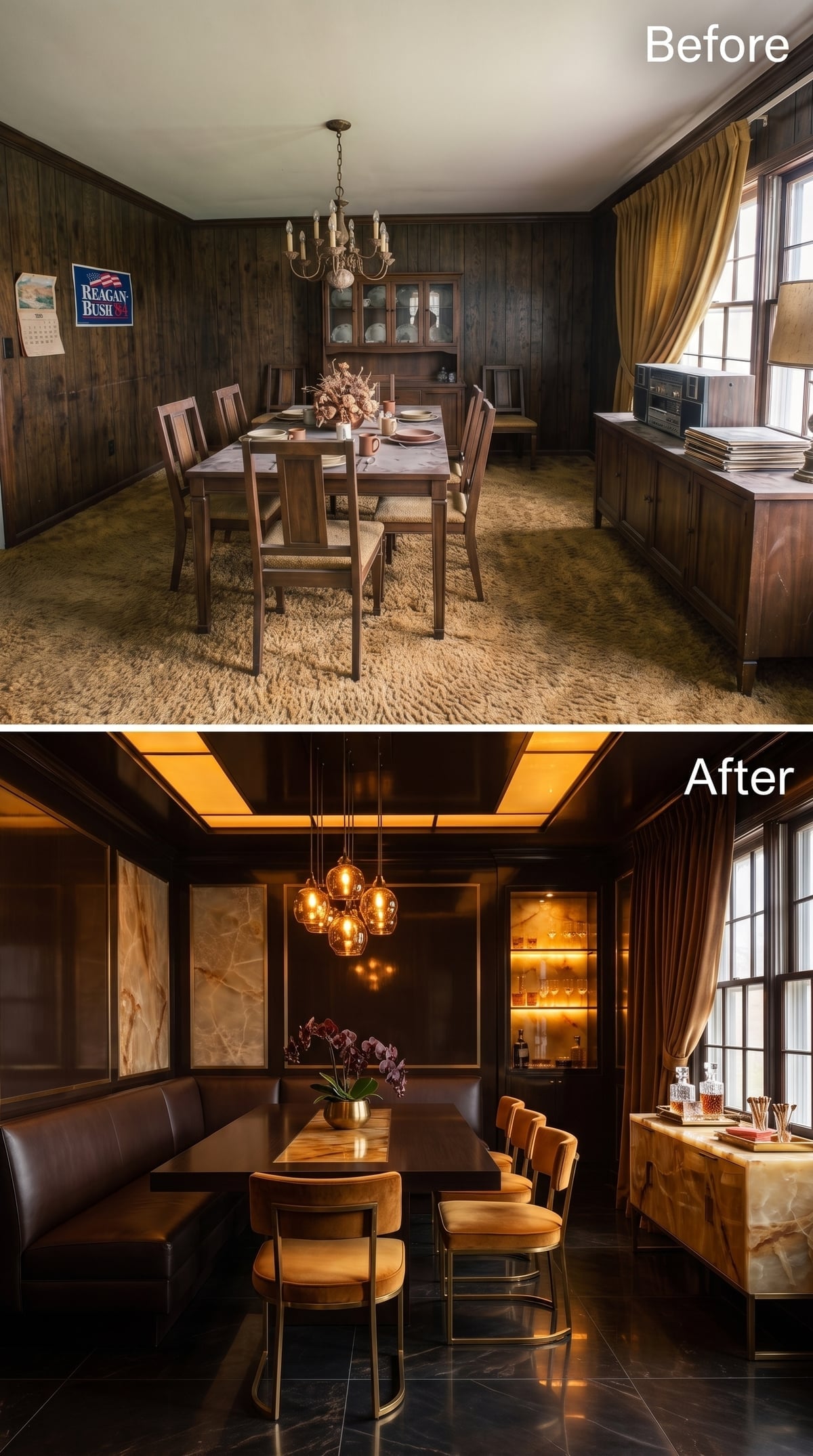 The Last Dinner Party: Backlit Onyx and a Banquette Made for Lingering