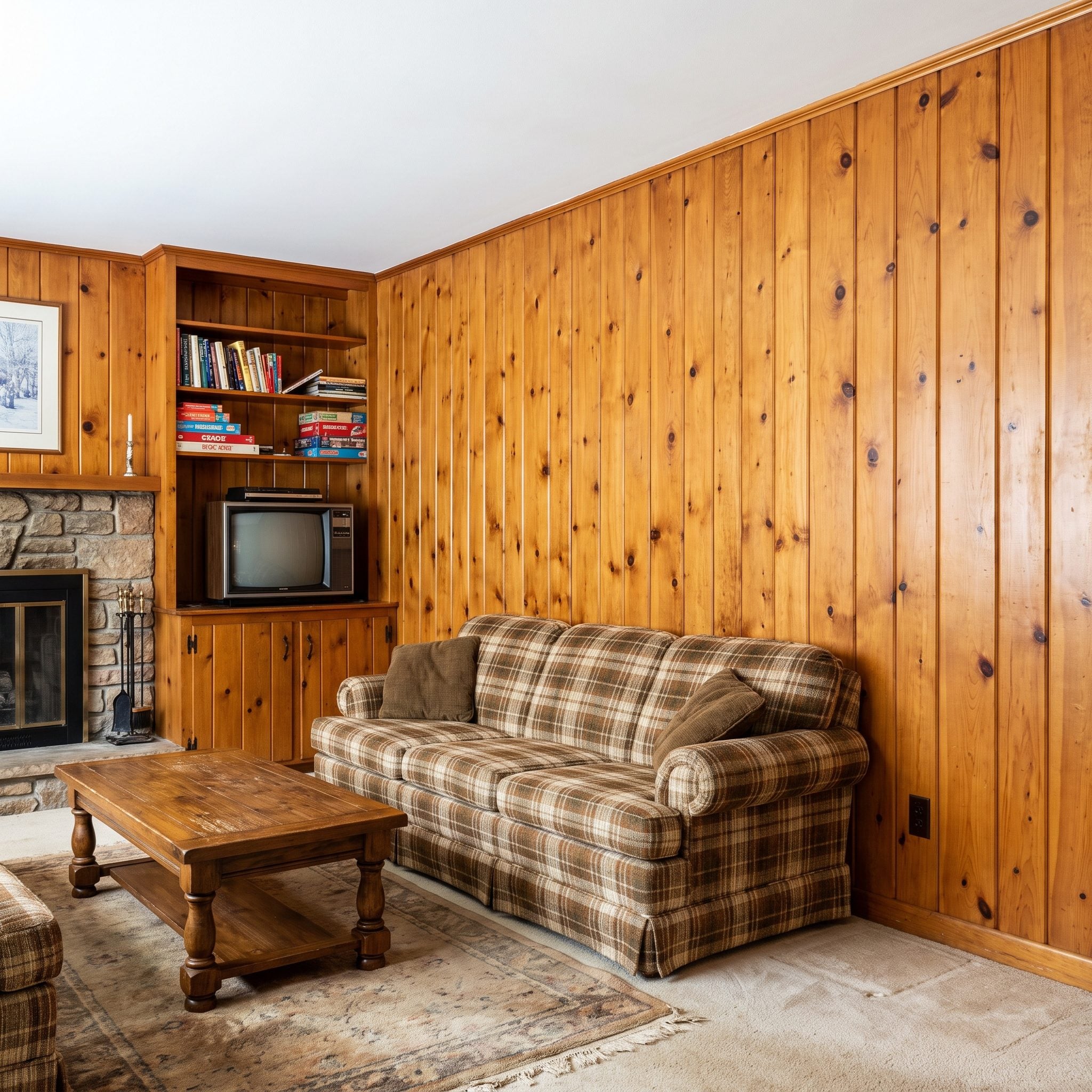 The Wood-Paneled Wall That Made the Room Feel Like a Den
