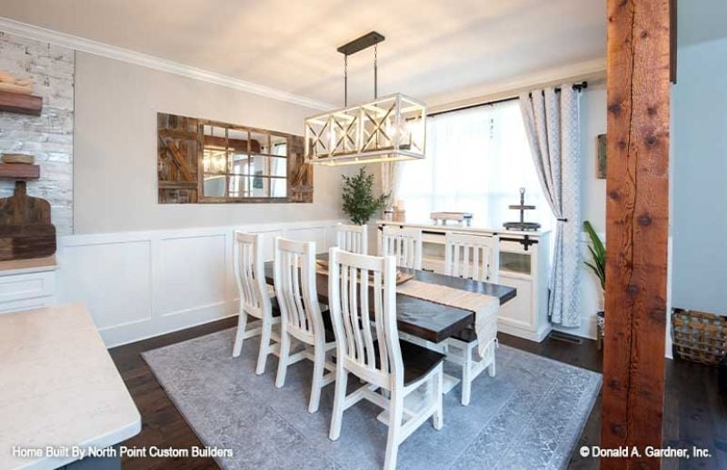 Wainscoting, a Reclaimed Mirror, and a Table Built for Staying a While