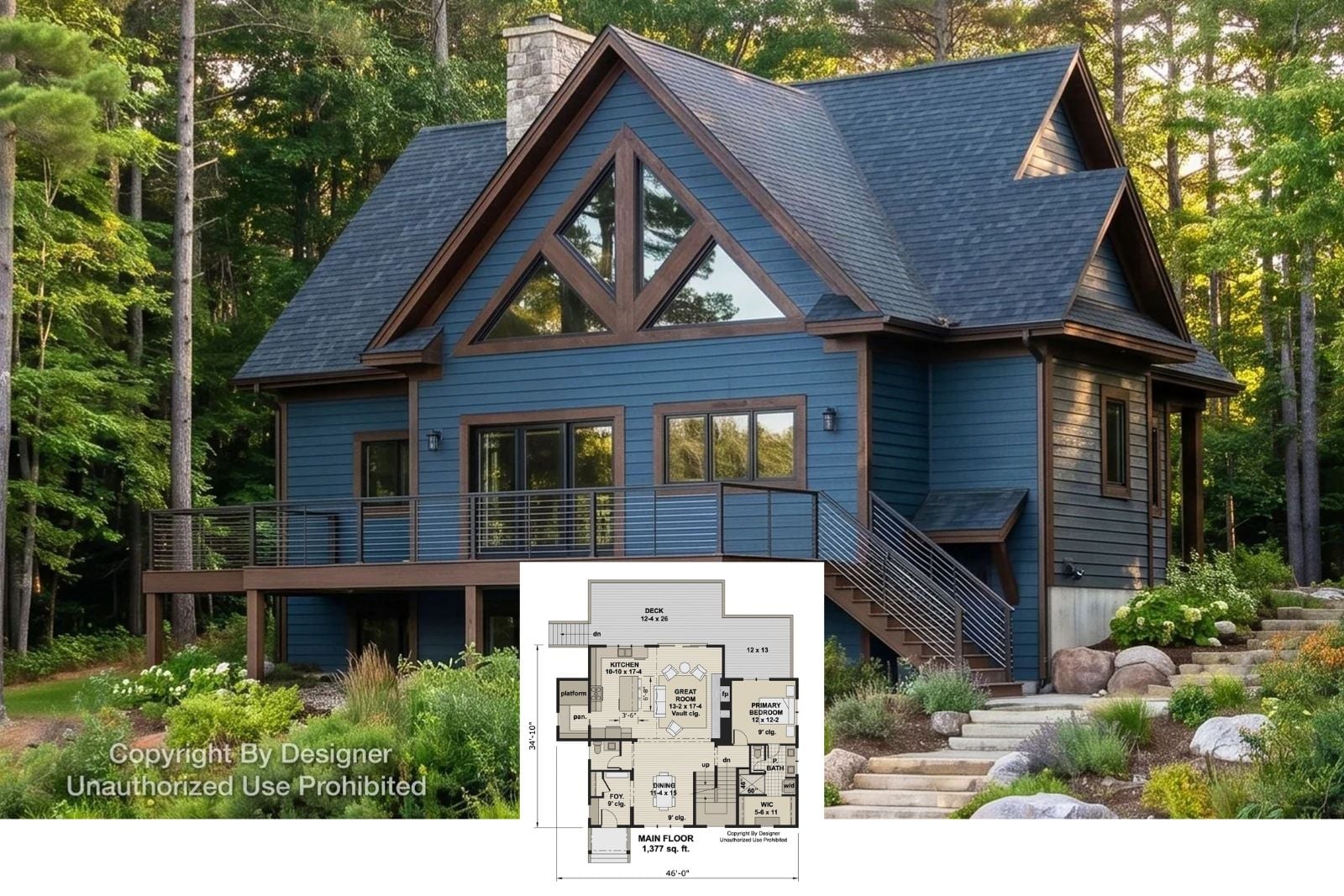 North Haven 4-Bedroom Cottage House Plan with Upstairs Loft (3,291 Sq. Ft. Floor Plan)