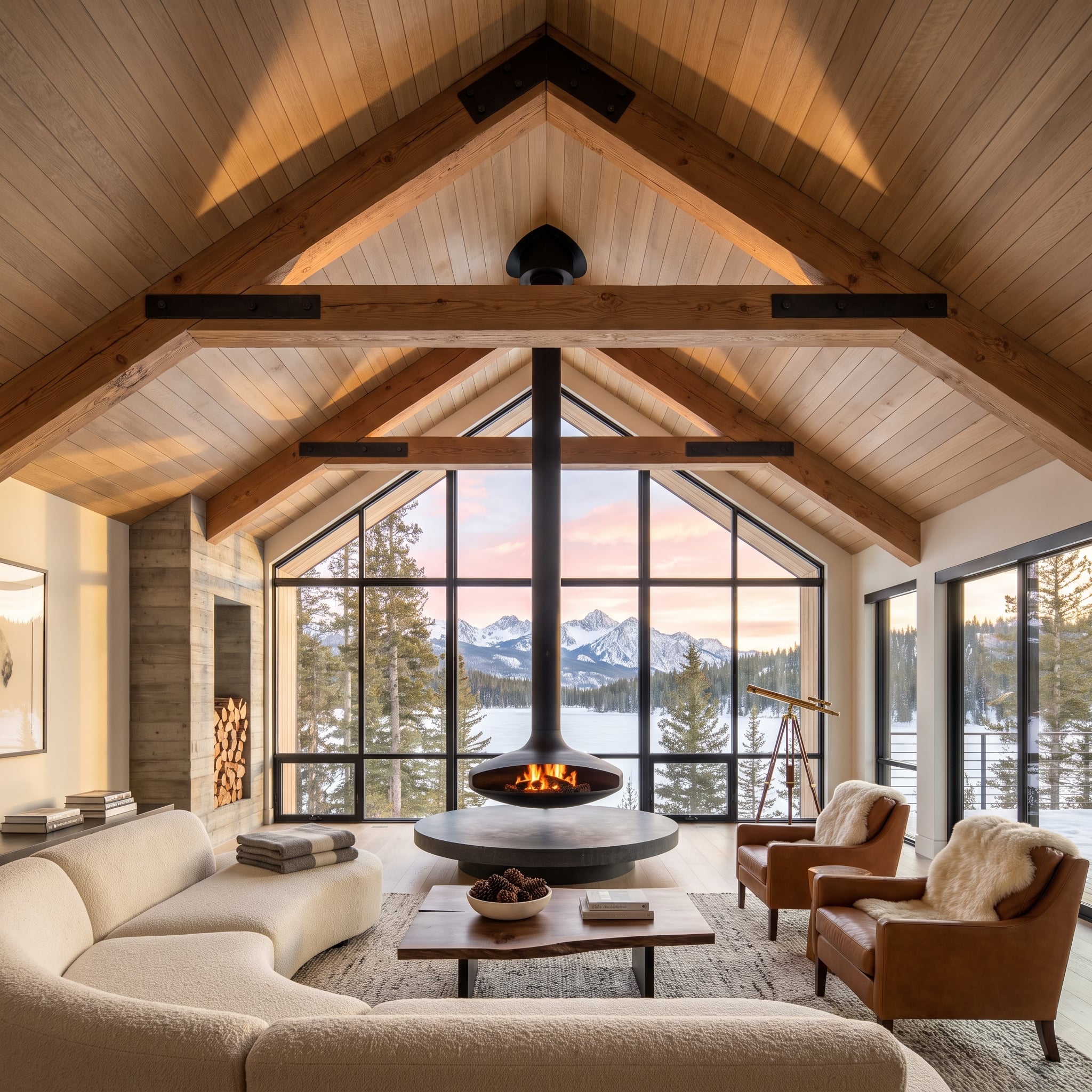 Why Are Designers Putting Wood on the Ceiling Again? 38 Kitchens and Living Rooms That Make a Strong Case