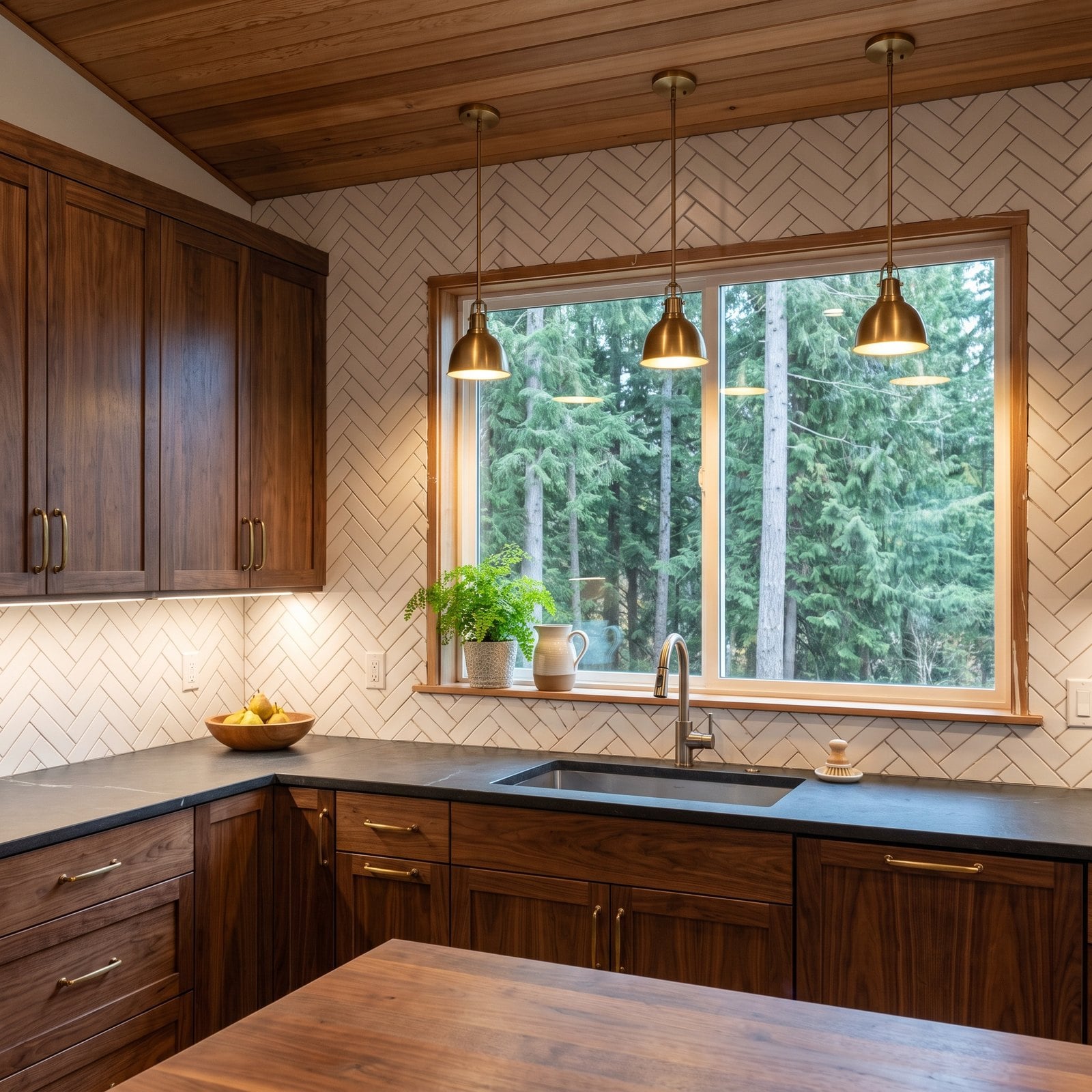 A Backsplash That Fights the Window