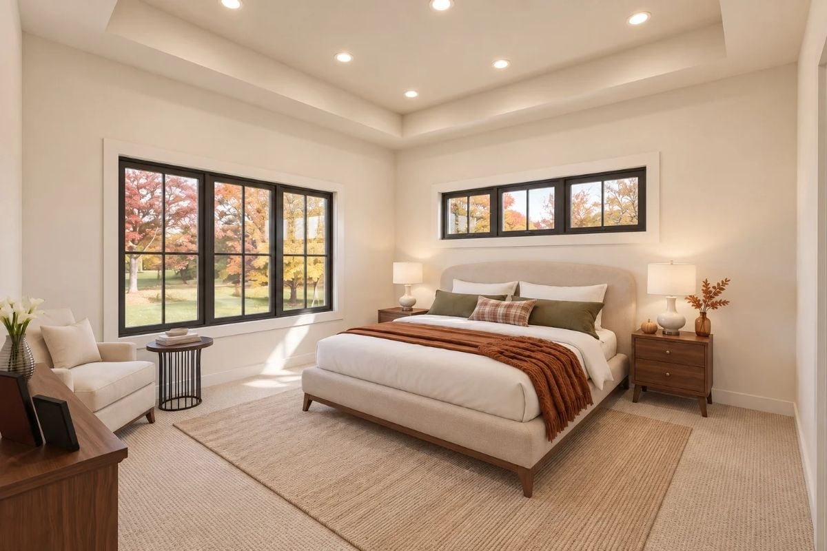 Recessed Lights, a Tray Ceiling, and Autumn Bleeding In Through Every Window