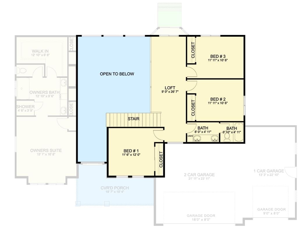 Floor Plan 2 - Alpine Hip Roof 6-Bedroom Prairie-Style with Home Theater Designed for Self-Made Homeowners Finally Building What They Always Wanted