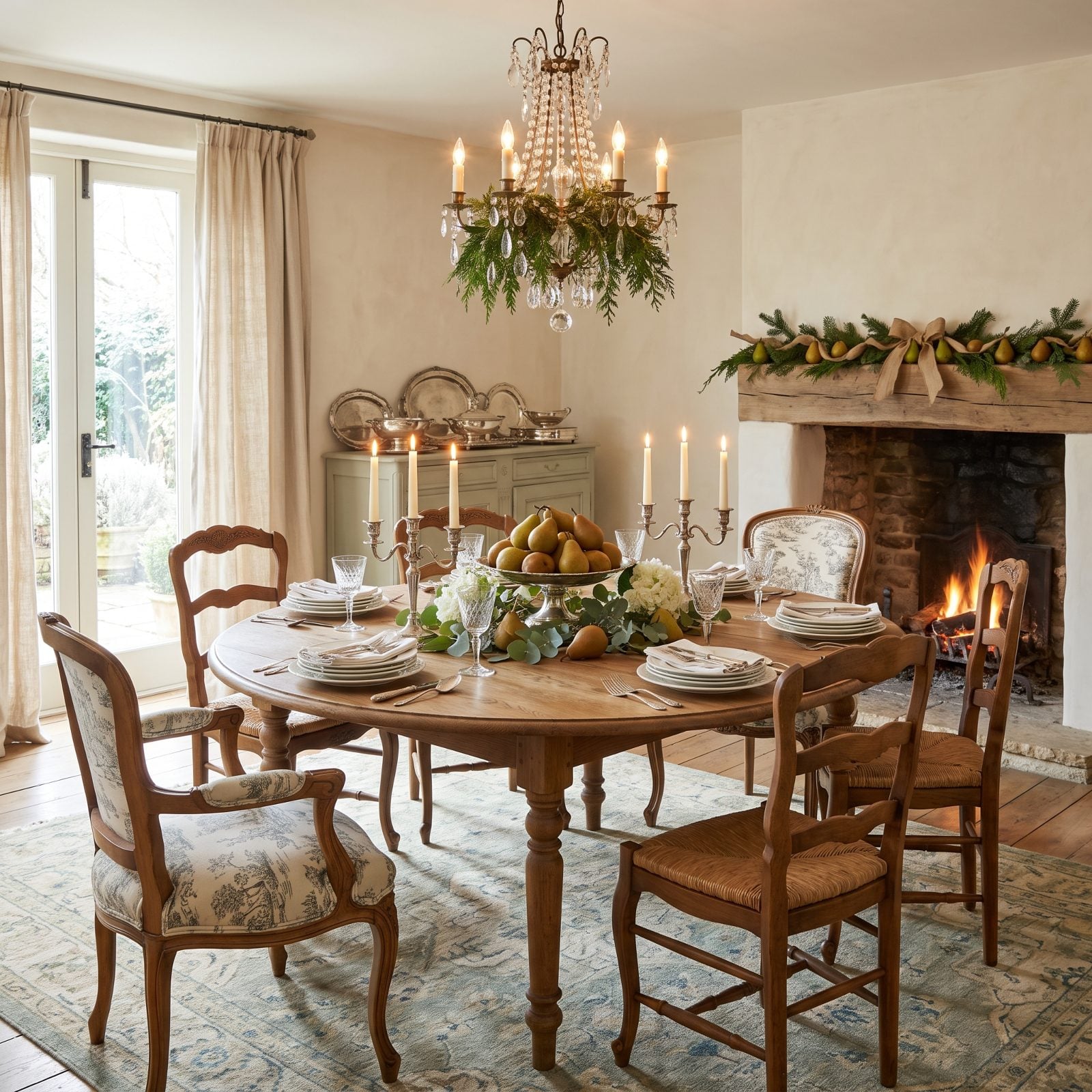 Antique Silver, Ripe Pears and French Country Ease