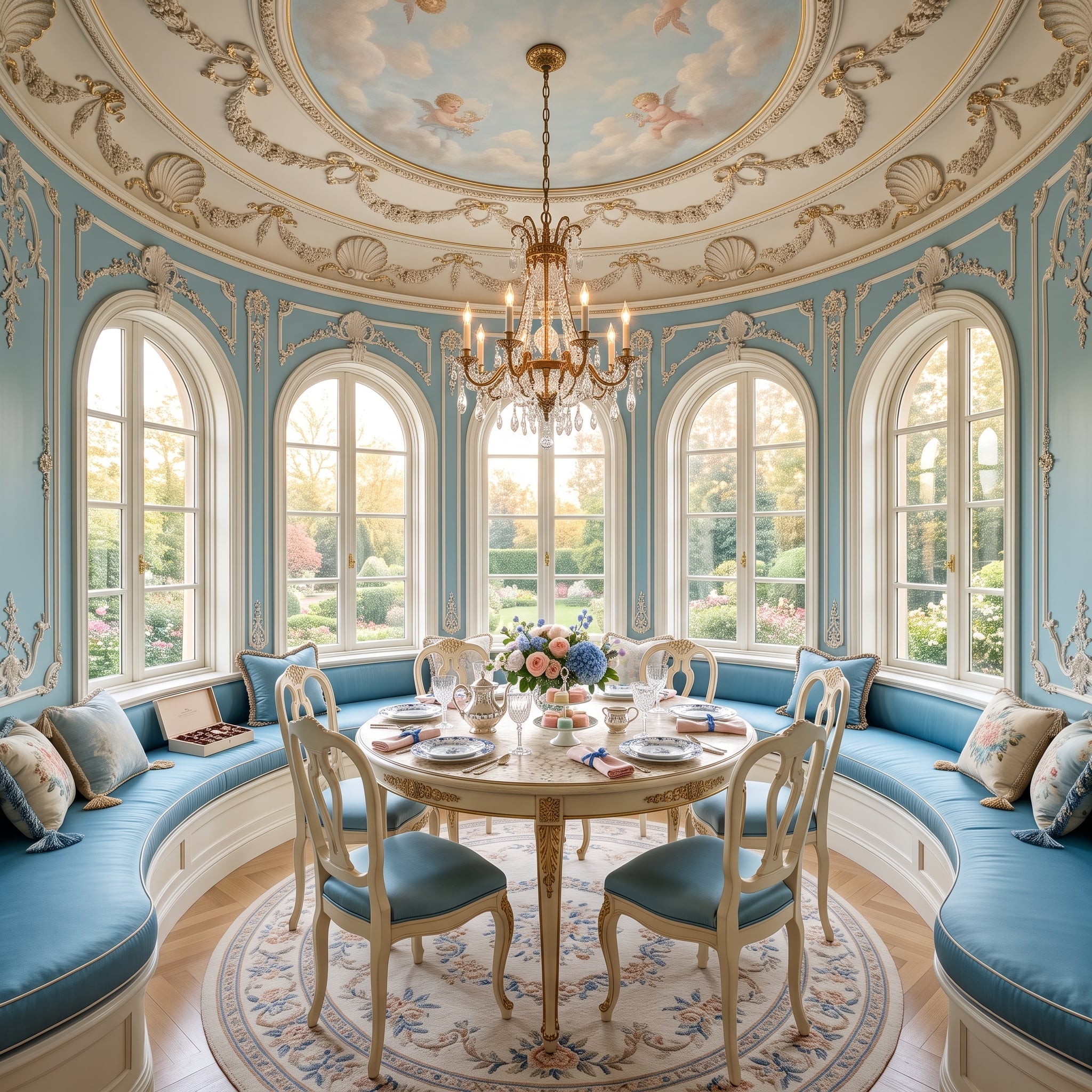 Cherub Ceilings and Garden Views: When Dining Rooms Were Meant to Linger In