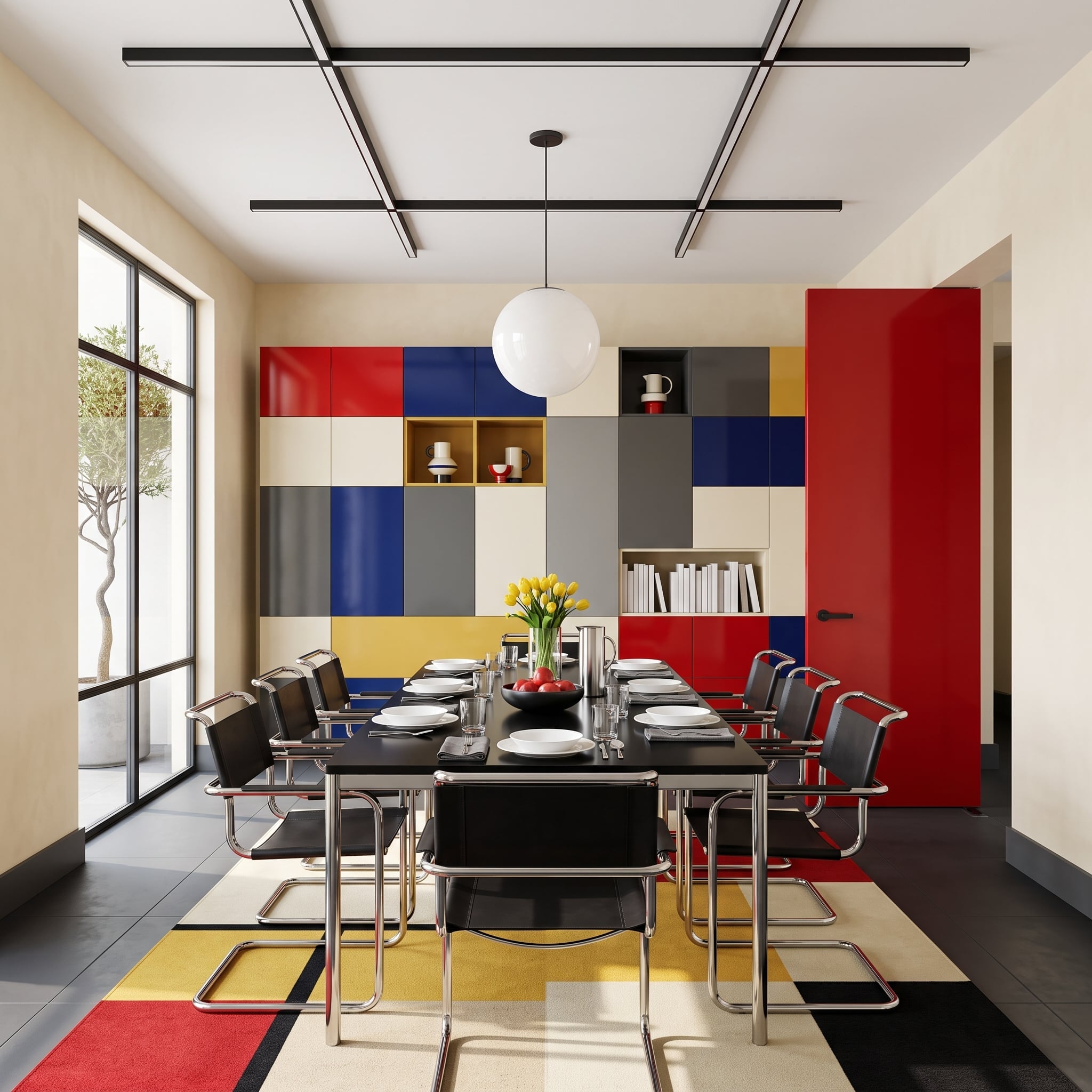 Mondrian Didn't Design This Room, But He Would Have Approved