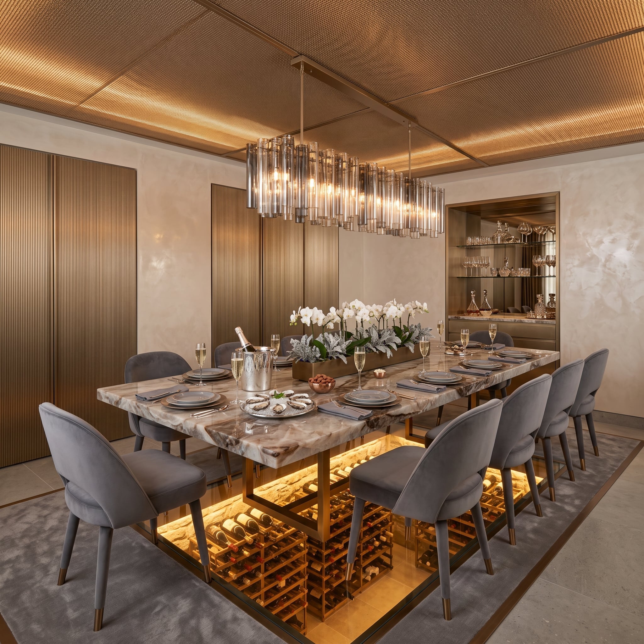 Wine Below, Dinner Above: One Table That Does Both