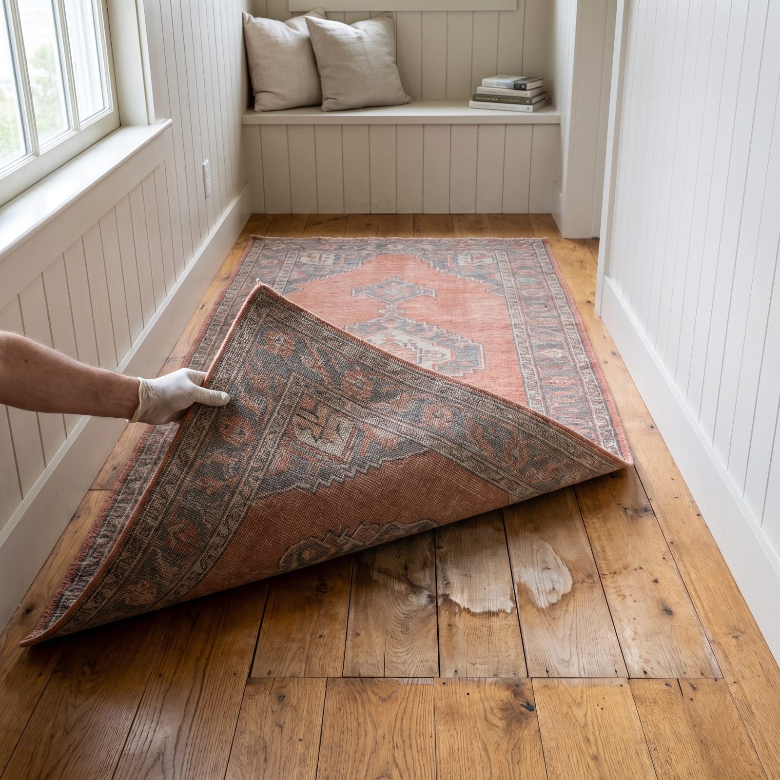 An Area Rug Placed in an Otherwise Impractical Spot
