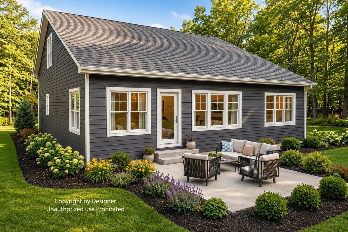 Dark Gray Siding and a Patio That Actually Gets Used