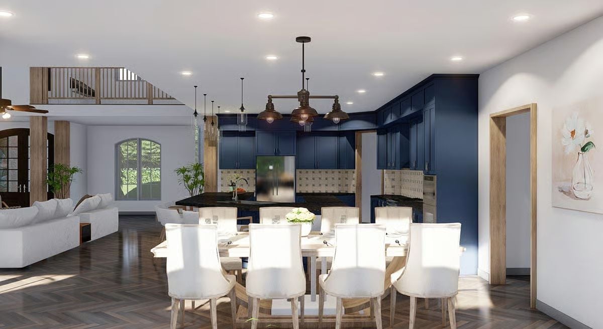 Dark Cabinetry, Pendant Clusters, and a Dining Room That Holds Its Own